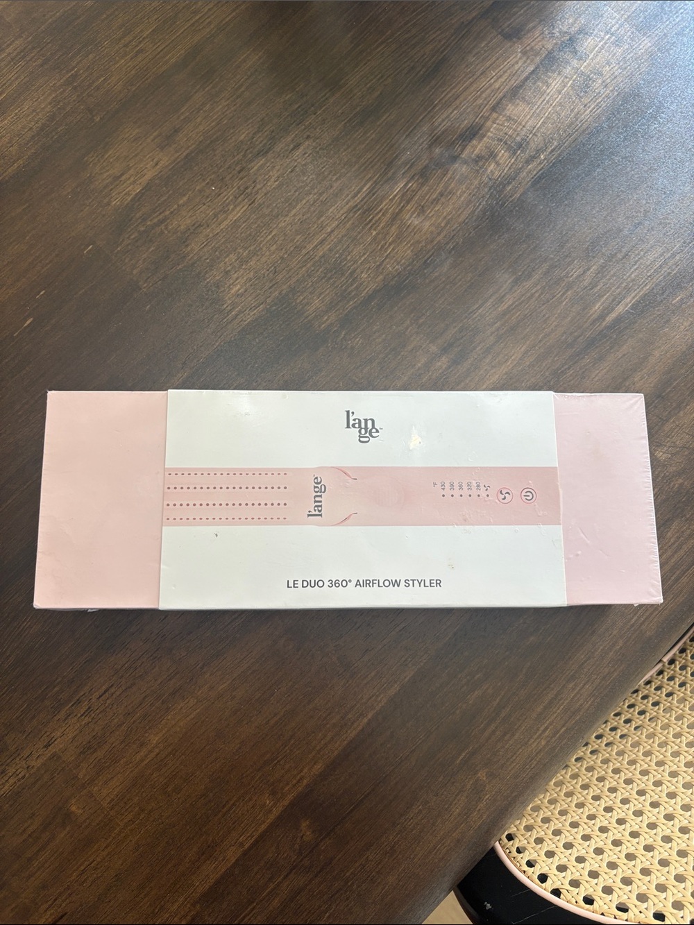 Lange Le Duo 360° Airflow Styler in Pink and White